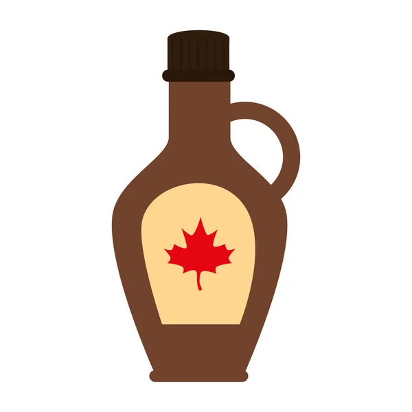 Sirop d'érable canadien de conception vectorielle heureuse du jour du canada — Image vectorielle