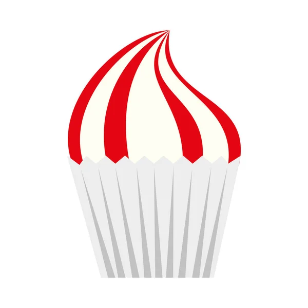 Design de vetor de cupcake doce isolado — Vetor de Stock