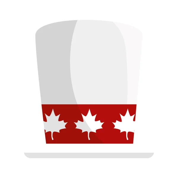 Канадская шляпа с векторным дизайном — стоковый вектор