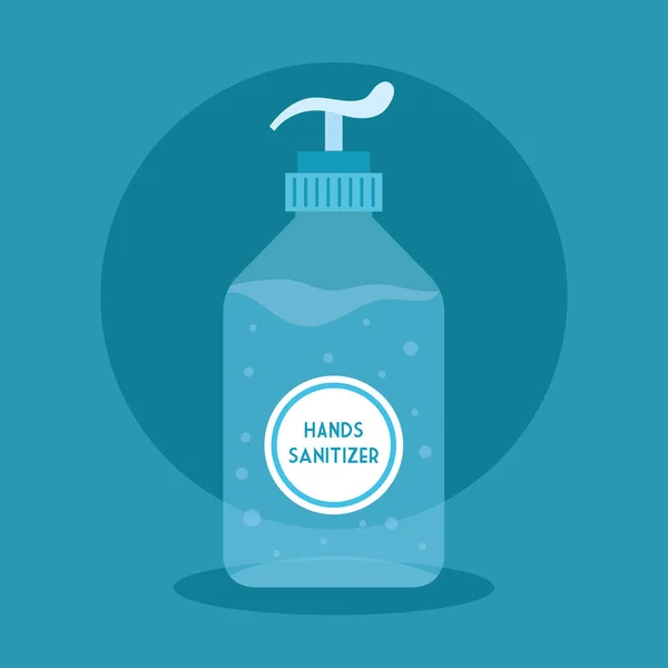 Mãos desinfetante garrafa vetor design —  Vetores de Stock