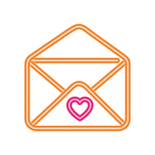 Love card with heart vector design — Stock Vector