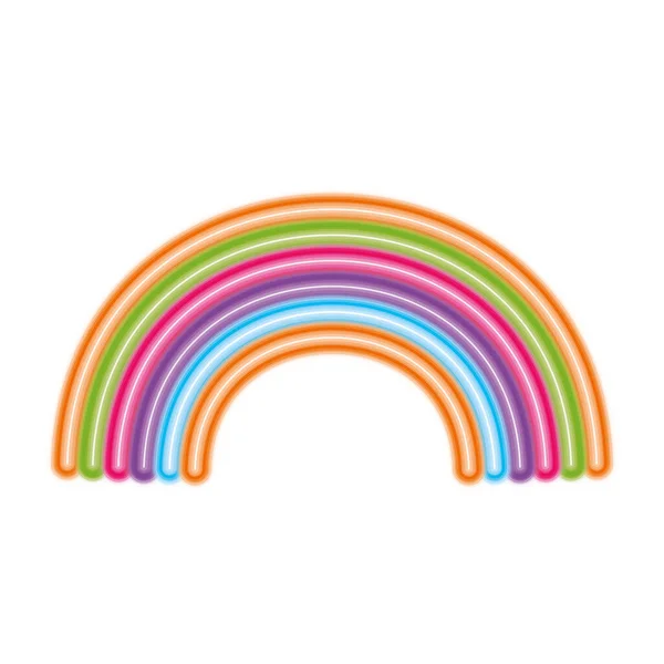 Geïsoleerde regenboog pictogram vector ontwerp — Stockvector