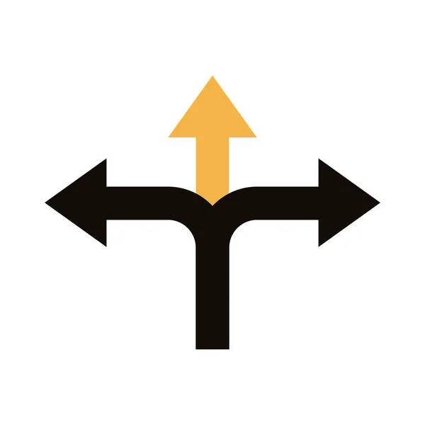 Links und rechts Pfeile Navigationsleitlinien Stil — Stockvektor