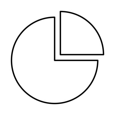 pasta istatistikleri grafik izole simge