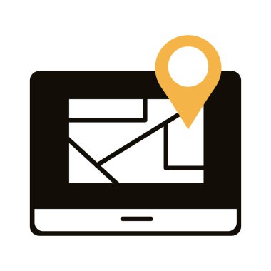 pin işaretleyici konum biçimi olan tablet