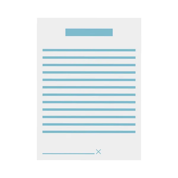 孤立的文件纸张矢量设计 — 图库矢量图片