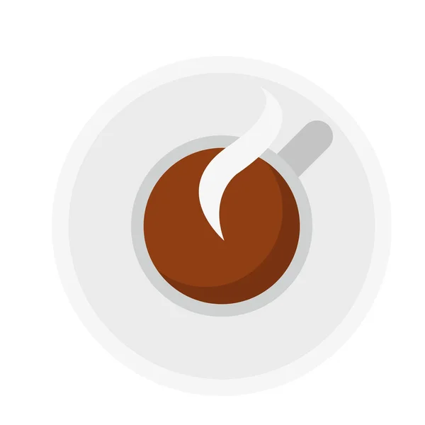 Duman vektör tasarımı ile izole kahve cuo — Stok Vektör