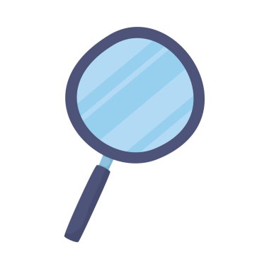 İzole lupe ikon vektör tasarımı