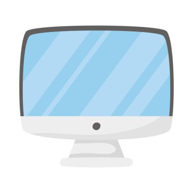 İzole edilmiş dijital bilgisayar vektör tasarımı