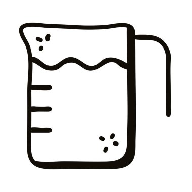 ölçüm kabı çizgisi biçim vektör tasarımı