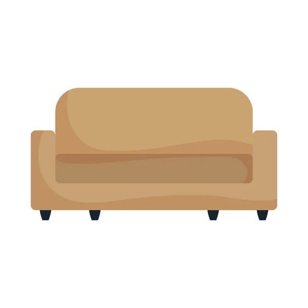 Design de vetor ícone de sofá isolado — Vetor de Stock