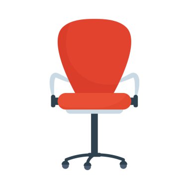 İzole ofis koltuğu vektör tasarımı