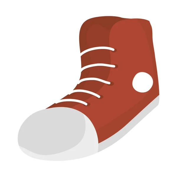 Diseño aislado icono zapato rojo vector — Archivo Imágenes Vectoriales