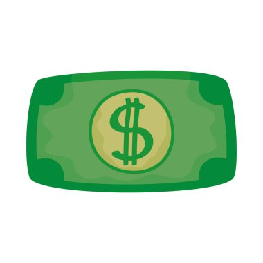 İzole Bill simgesi vektör tasarımı