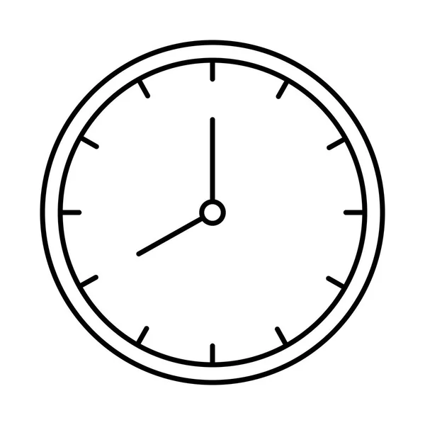 Ώρα ρολόι ώρες απομονωμένο εικονίδιο — Διανυσματικό Αρχείο