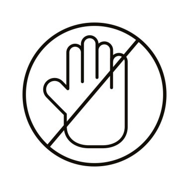 el durdurma sinyal çizgisi biçimi