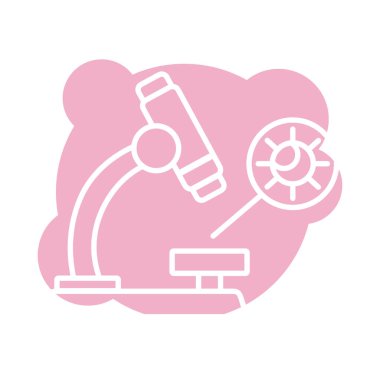 covid19 parçacık blok biçiminde mikroskop laboratuvarı