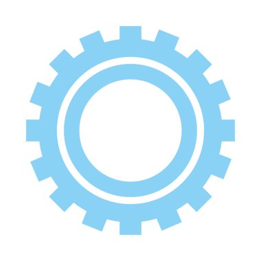 İzole edilmiş metal dişli vektör tasarımı