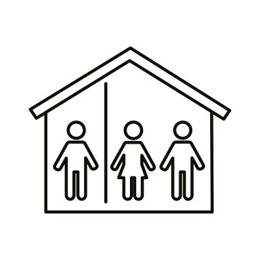 İnsanlar ev satırı biçiminde kalıyorlar