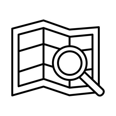 Kağıt harita biçimli büyüteç