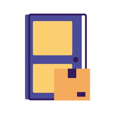 kutu karton paket teslimat servisi satırı ve doldurma biçimi