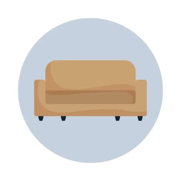 Isoliertes Couch-Icon-Vektordesign — Stockvektor