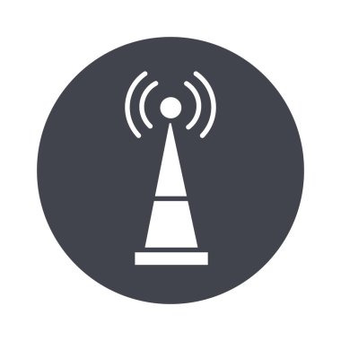 anten iletişimi çevrimiçi blok biçimi simgesi
