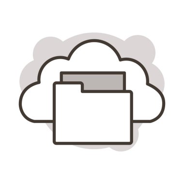 bulut hesaplama satırı biçimi simgesi