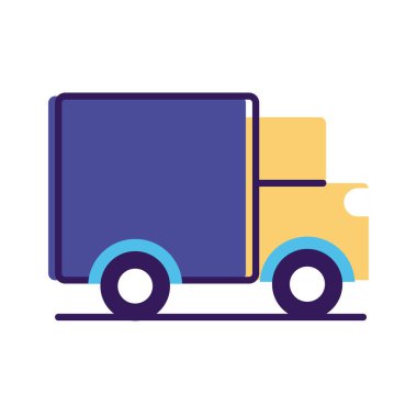 kamyon servis hattı ve doldurma biçimi simgesi