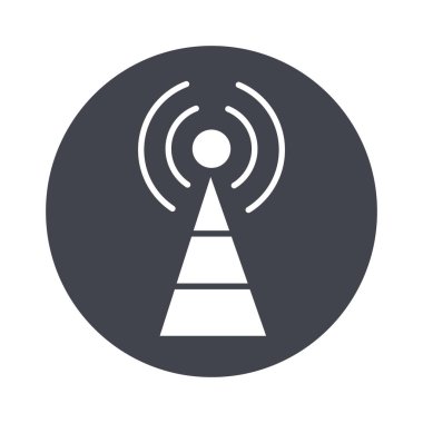 anten iletişimi çevrimiçi blok biçimi simgesi