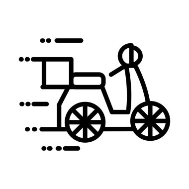 Kutu karton dağıtım servisi biçimli motosiklet