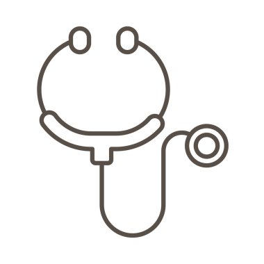 steteskop tıbbi hat biçimi simgesi