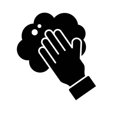 Eller siluet biçimi simgesini yıkıyor