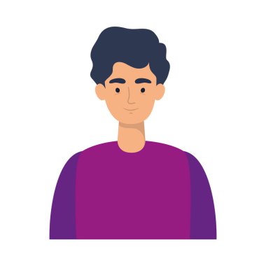 İzole edilmiş Avatar Adam vektör tasarımı