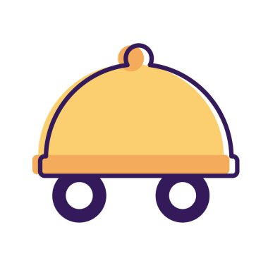 tepsi sunucusu tekerlek dağıtım servisi satırı ve doldurma biçimi