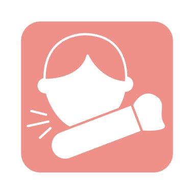 Dirsek hizasında öksüren bir adam.