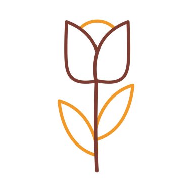 çiçek çizgisi biçim vektör tasarımı