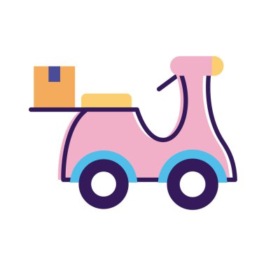 Kutu kutusundaki motosiklet servis satırı ve doldurma biçimi