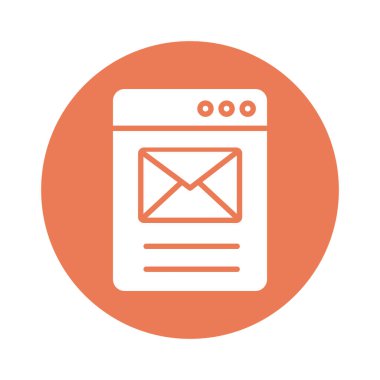 Zarf posta satırı biçimli web sayfası