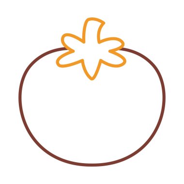 domates çizgisi biçim ikon vektör tasarımı