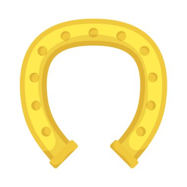 Altın at nalı ikonu vektör tasarımı