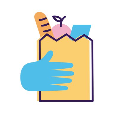 Poşet paket servis hattı ve doldurma tarzı.