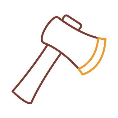 Axe aracı satır biçimi vektör tasarımı