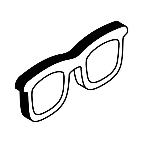 Gafas estilo isométrico icono de diseño vectorial — Archivo Imágenes Vectoriales