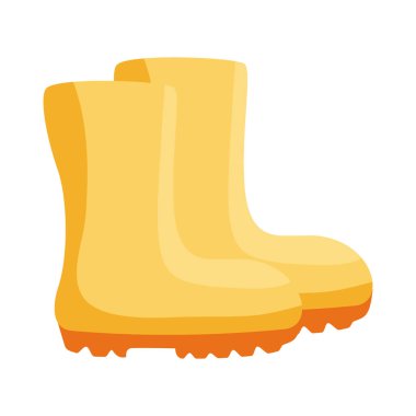 bahçe botları ayrıntı biçim vektör tasarımı