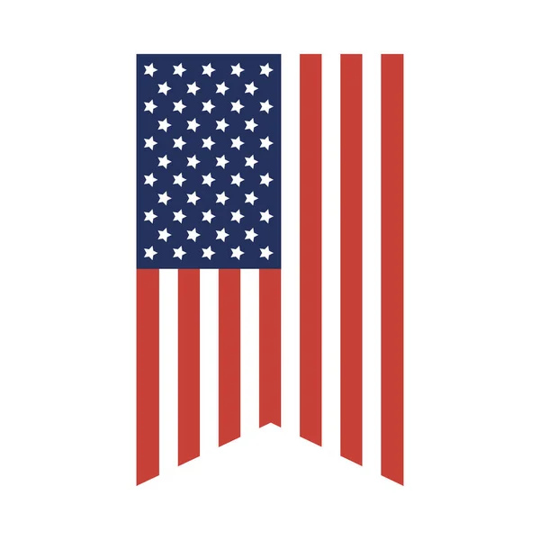 Usa vlag banner vector ontwerp — Stockvector