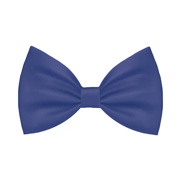 Diseño aislado de vector de pajarita azul masculino — Vector de stock