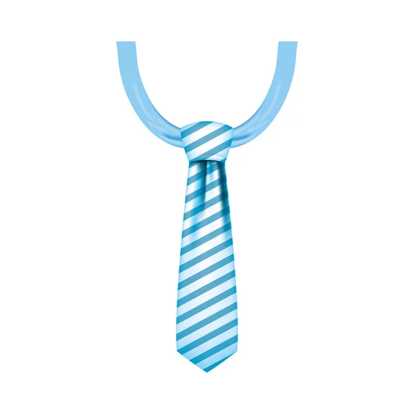 Design de vetor de gravata listrada isolada — Vetor de Stock