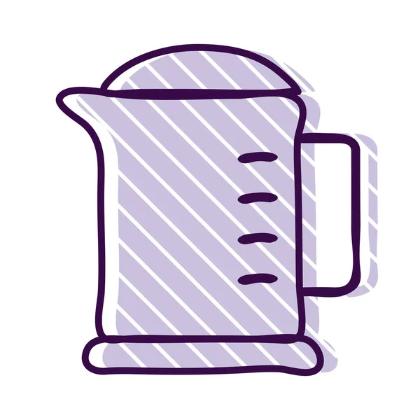 Línea de frasco de cocina y relleno icono de estilo diseño de vectores — Vector de stock