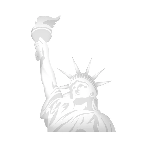 アメリカ自由像ベクトルデザイン — ストックベクタ